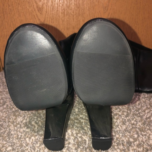 Sexy Black Over the Knee Boots - Picture 6 of 7